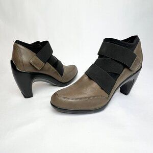 Aerosoles Heelrest Cypress Comfort Shoes Womens Leather and Textile Ankle Bootie